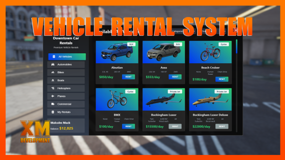 Vehicle Rental Script