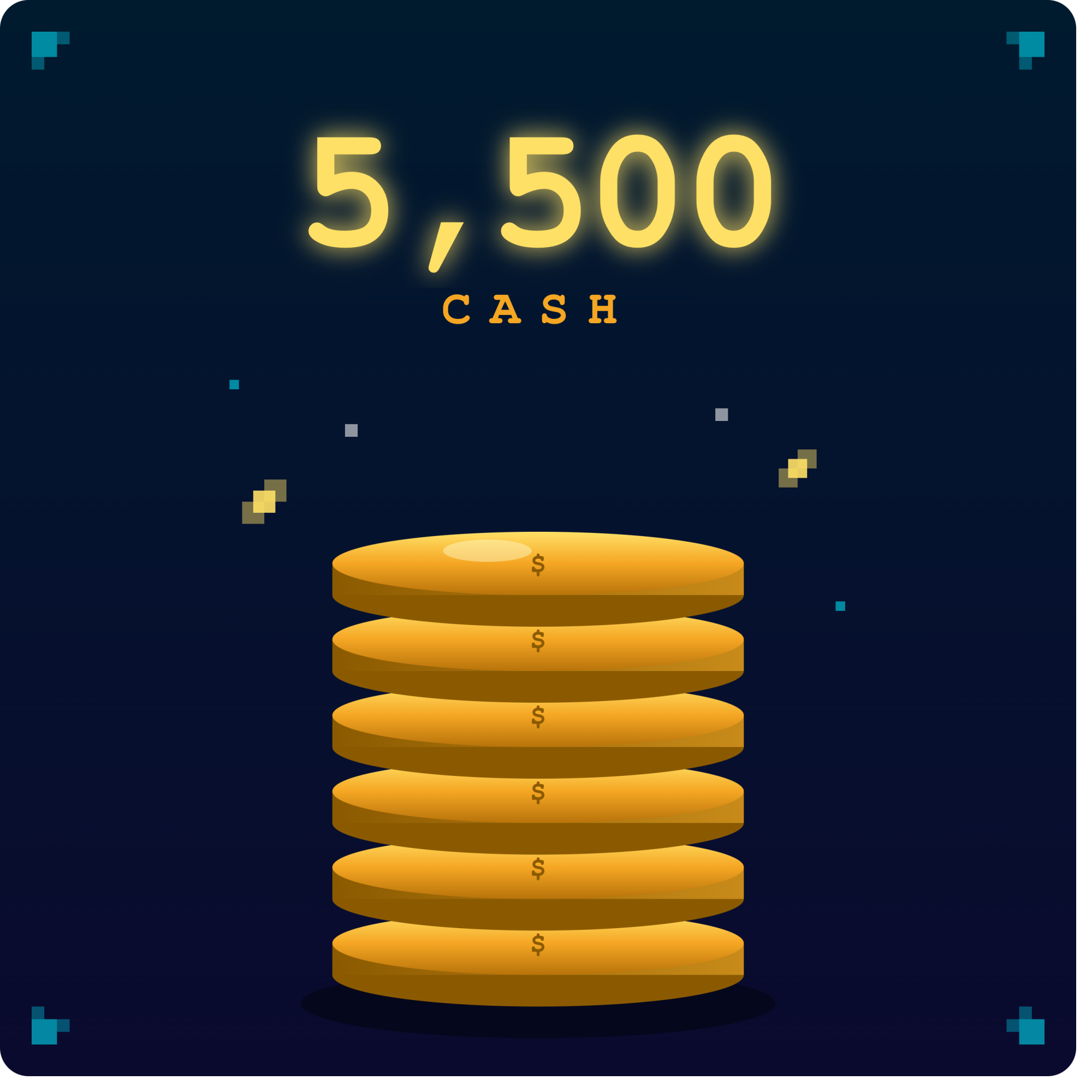 5,500 Cash