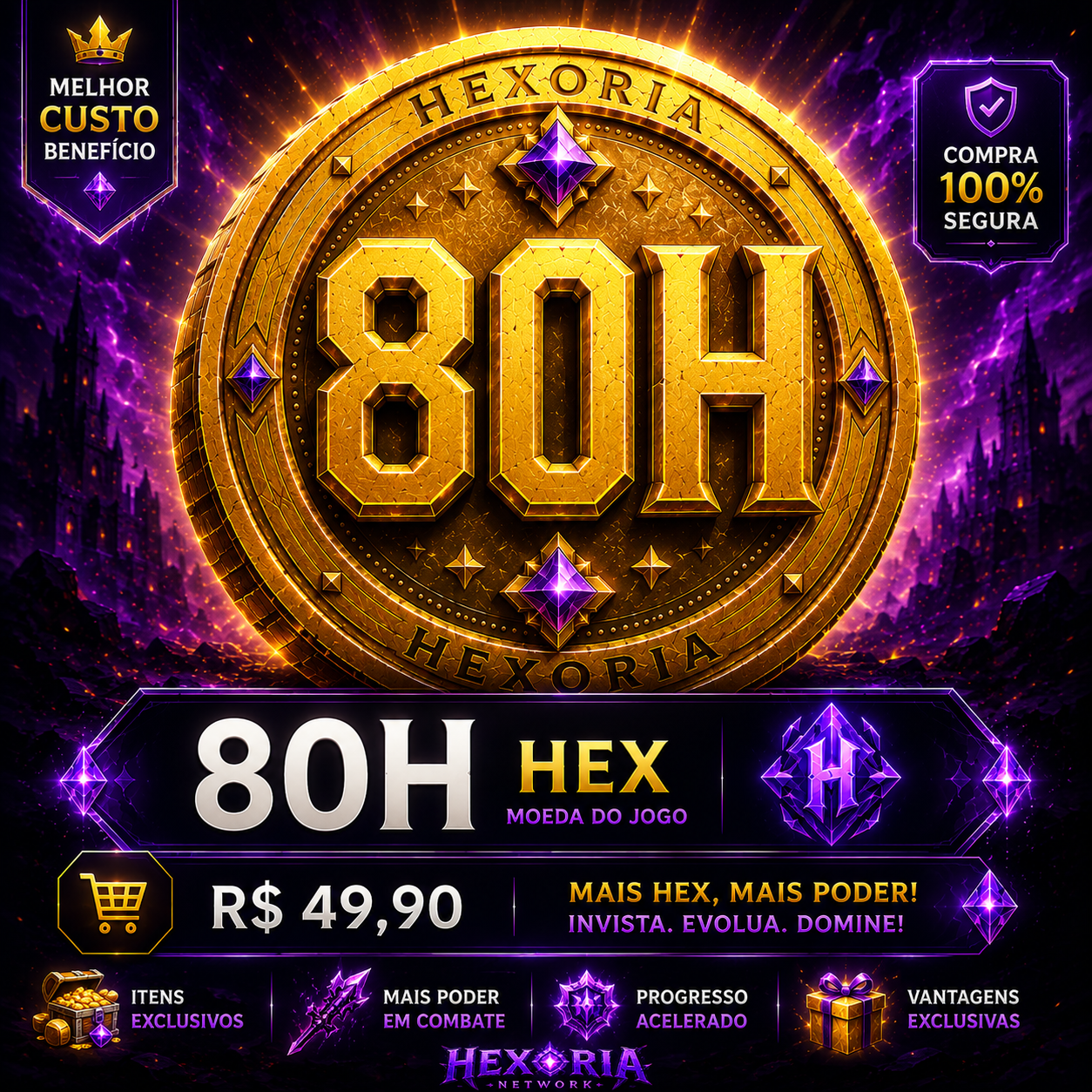 Adquira aqui 80 Hexs