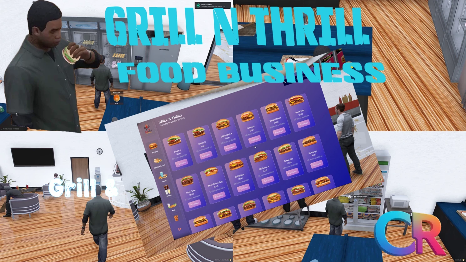 [ESX/QB] Grill & Thrill Realistic Food Business