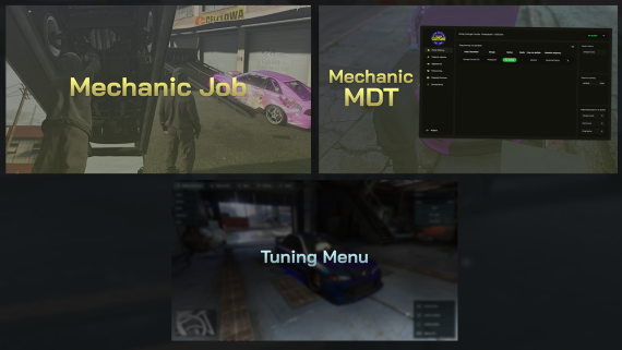 Mechanic Job + Mechanic MDT + Tuning Menu [One-Time Purchase]