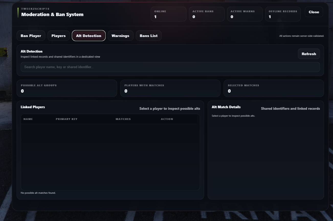 Ban System (Standalone)