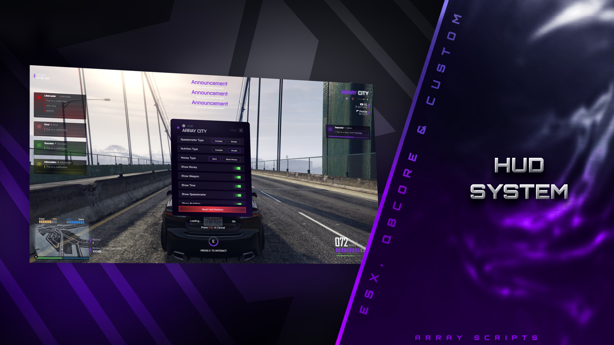 ARRAY  HUD