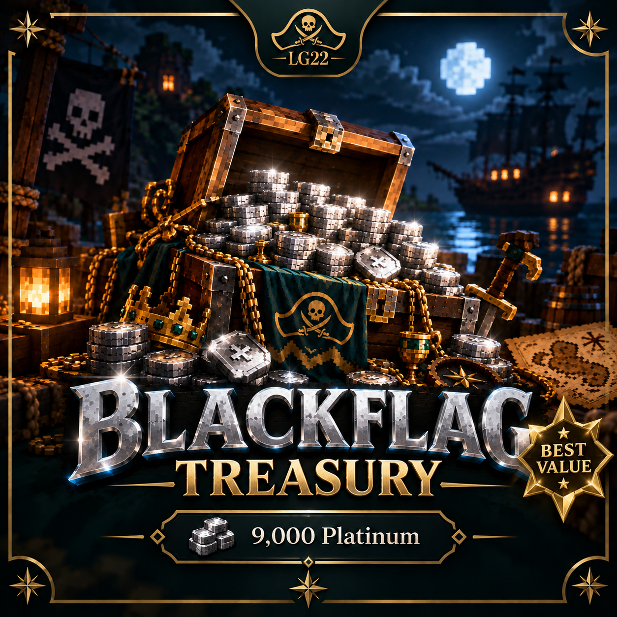 Blackflag Treasury— 9,000 ⭐ BEST VALUE