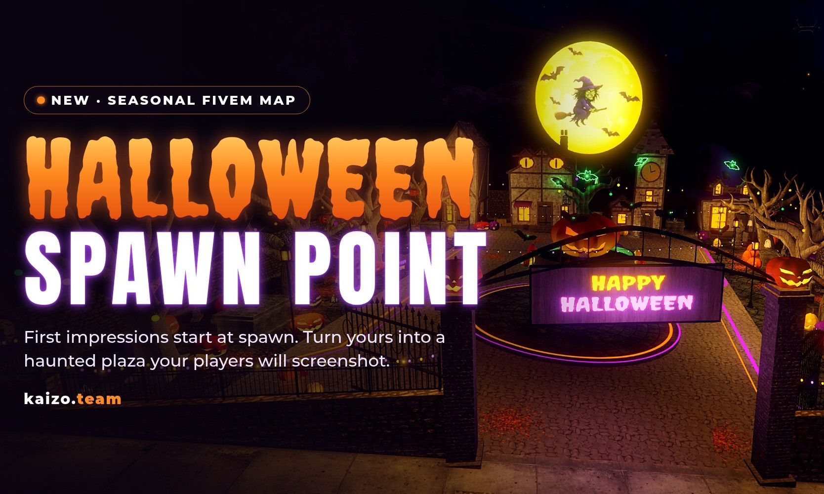 FiveM Halloween Spawn Point Map — Pumpkin Plaza