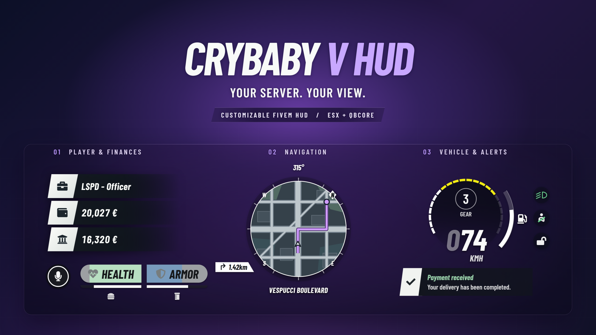 [PAID]  𝘾𝙧𝙮𝘽𝙖𝙗𝙮-V-HUD