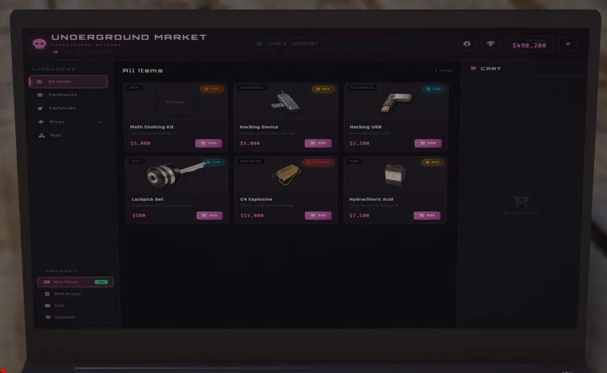 Fiveous Blackmarket (Escrowed)