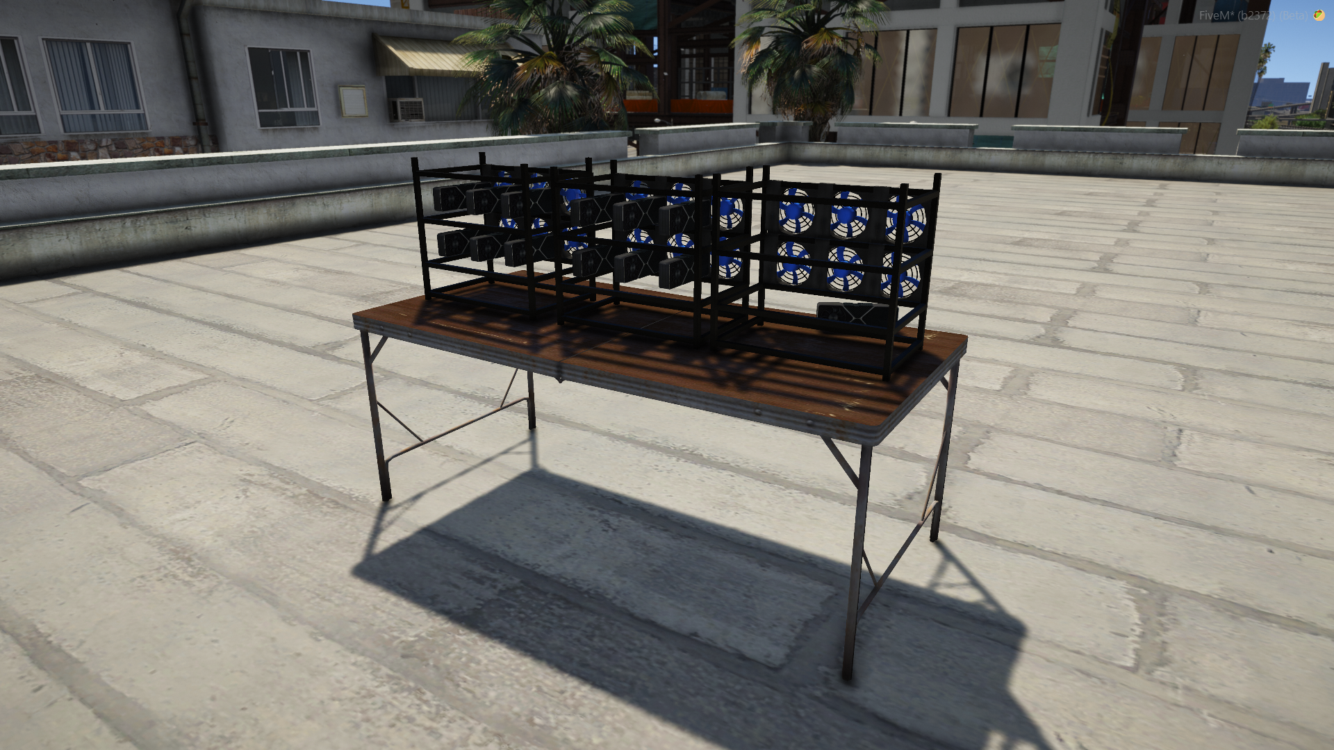 Crypto miner rack