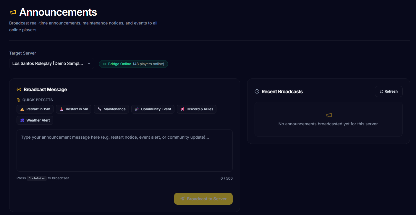 [Server Management Web Panel]QBCore QBox ESX Standalone{1 Month Trial}