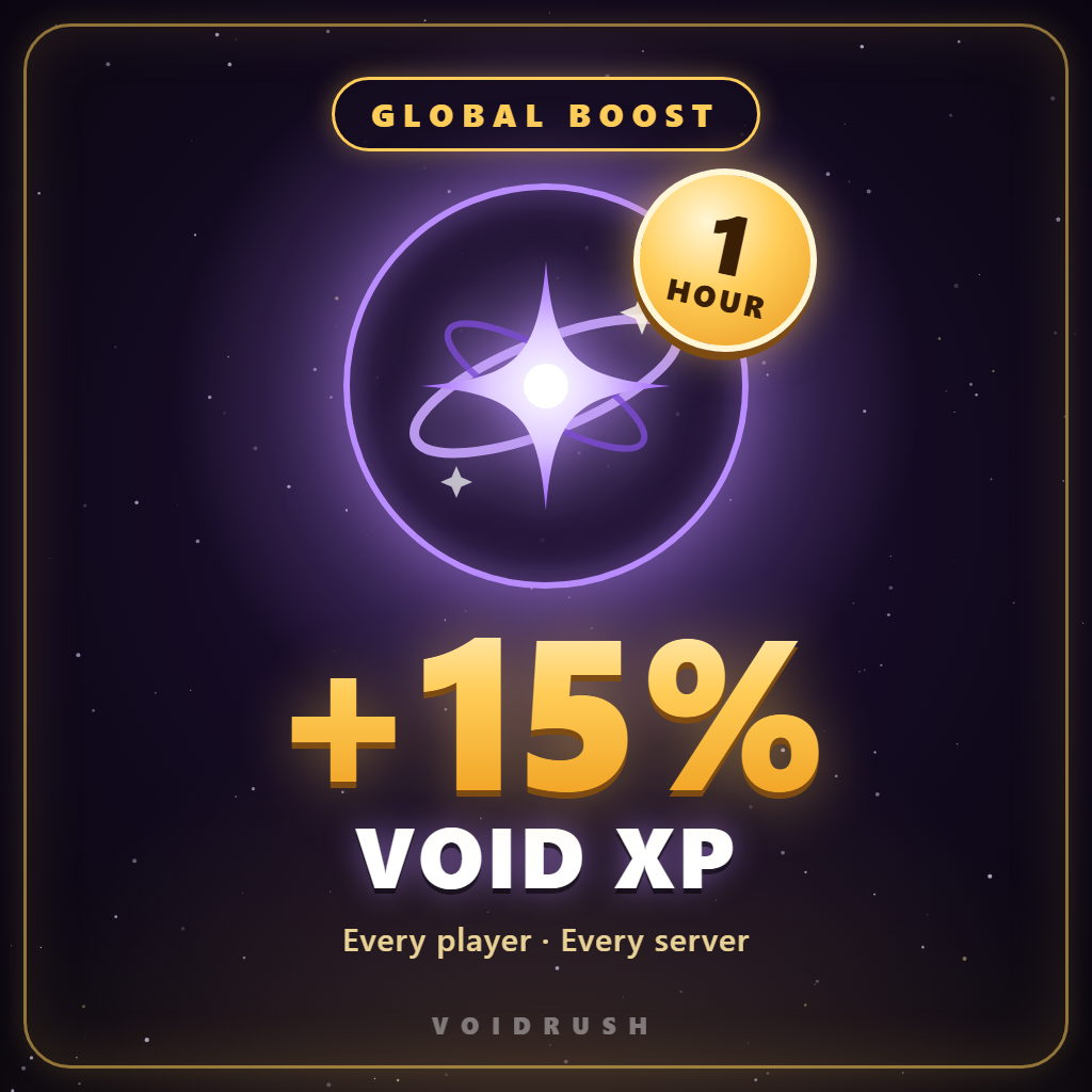 Global Void 15% XP Boost (1 Hour)