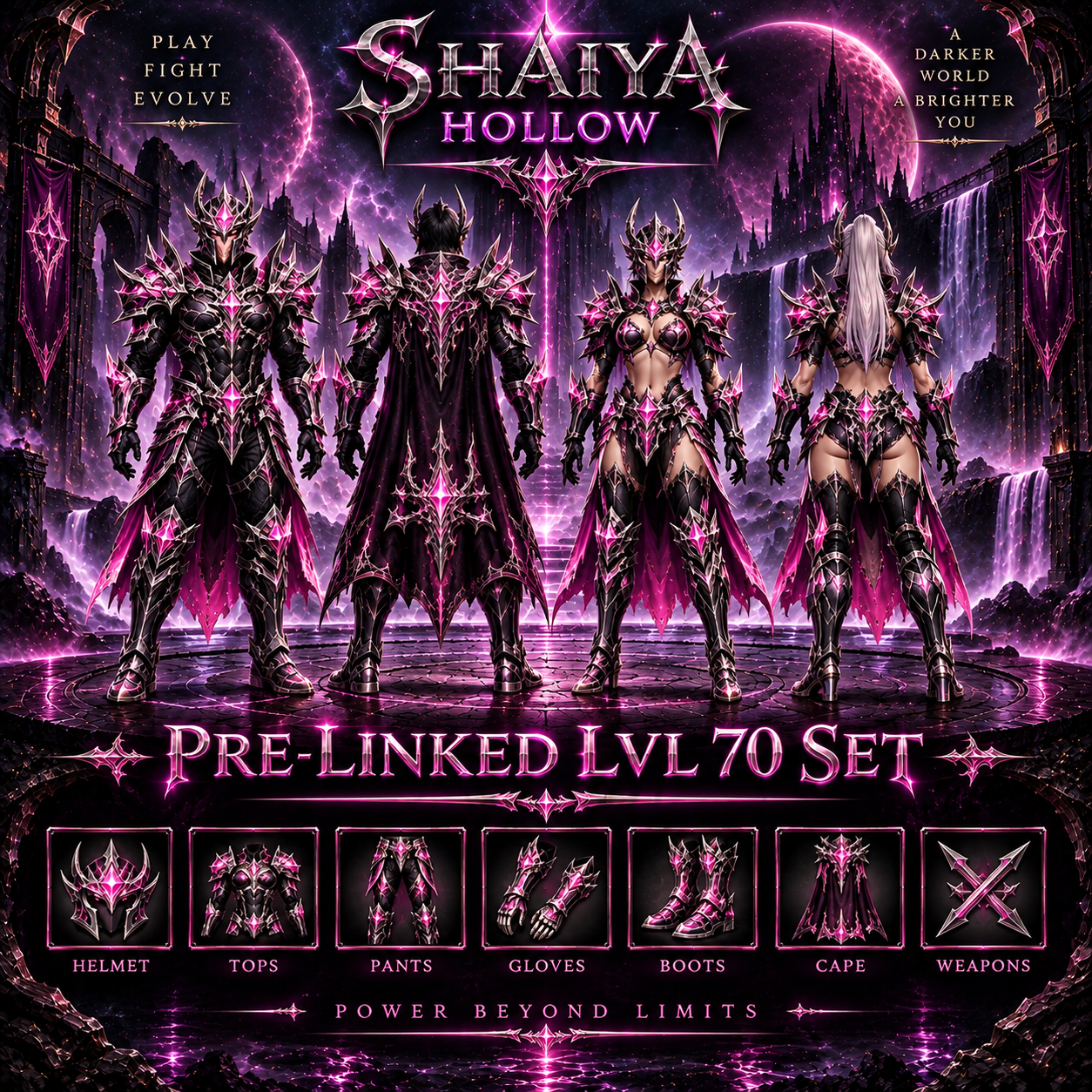Pre-linked lvl 70  Set