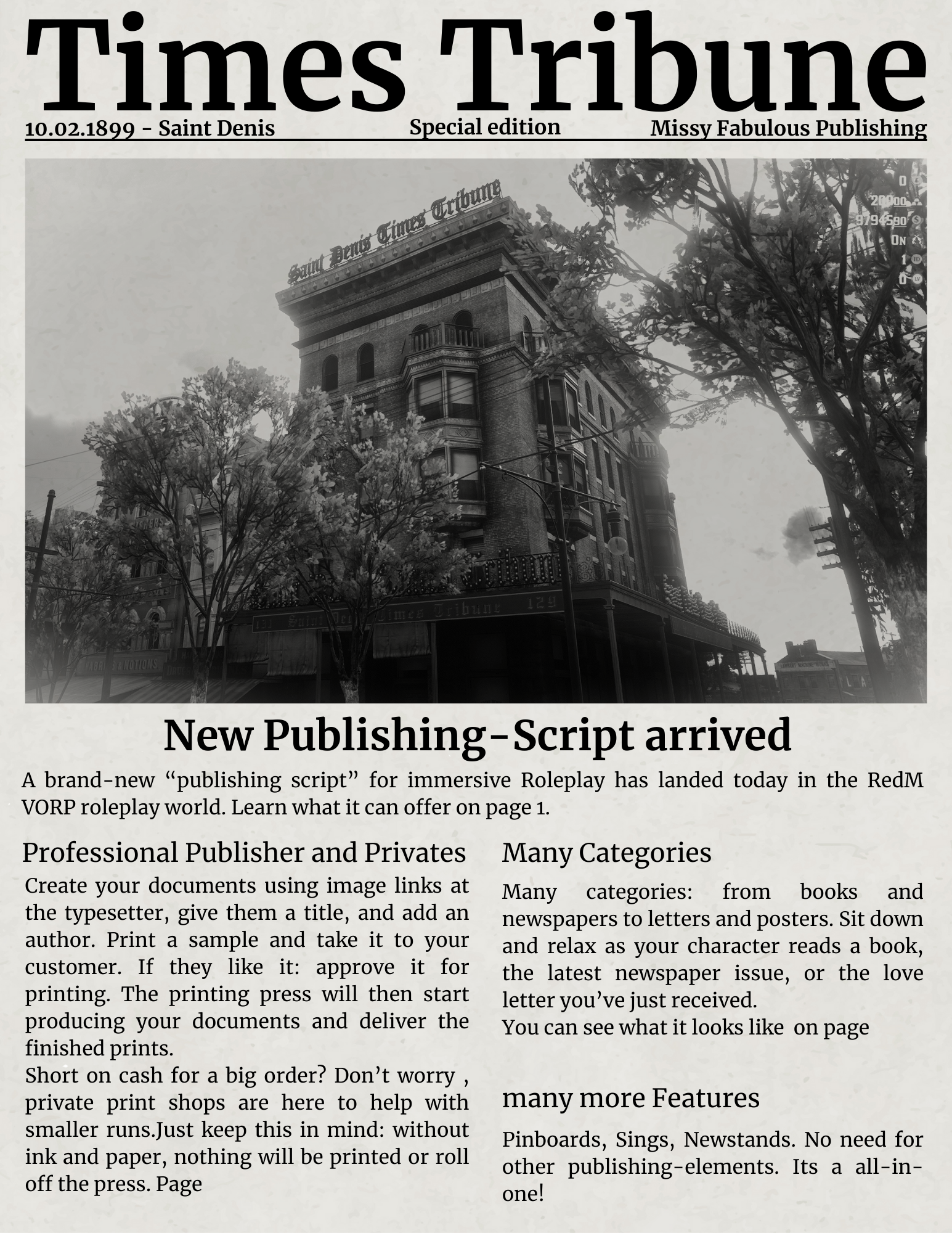Immersive Publishing Script