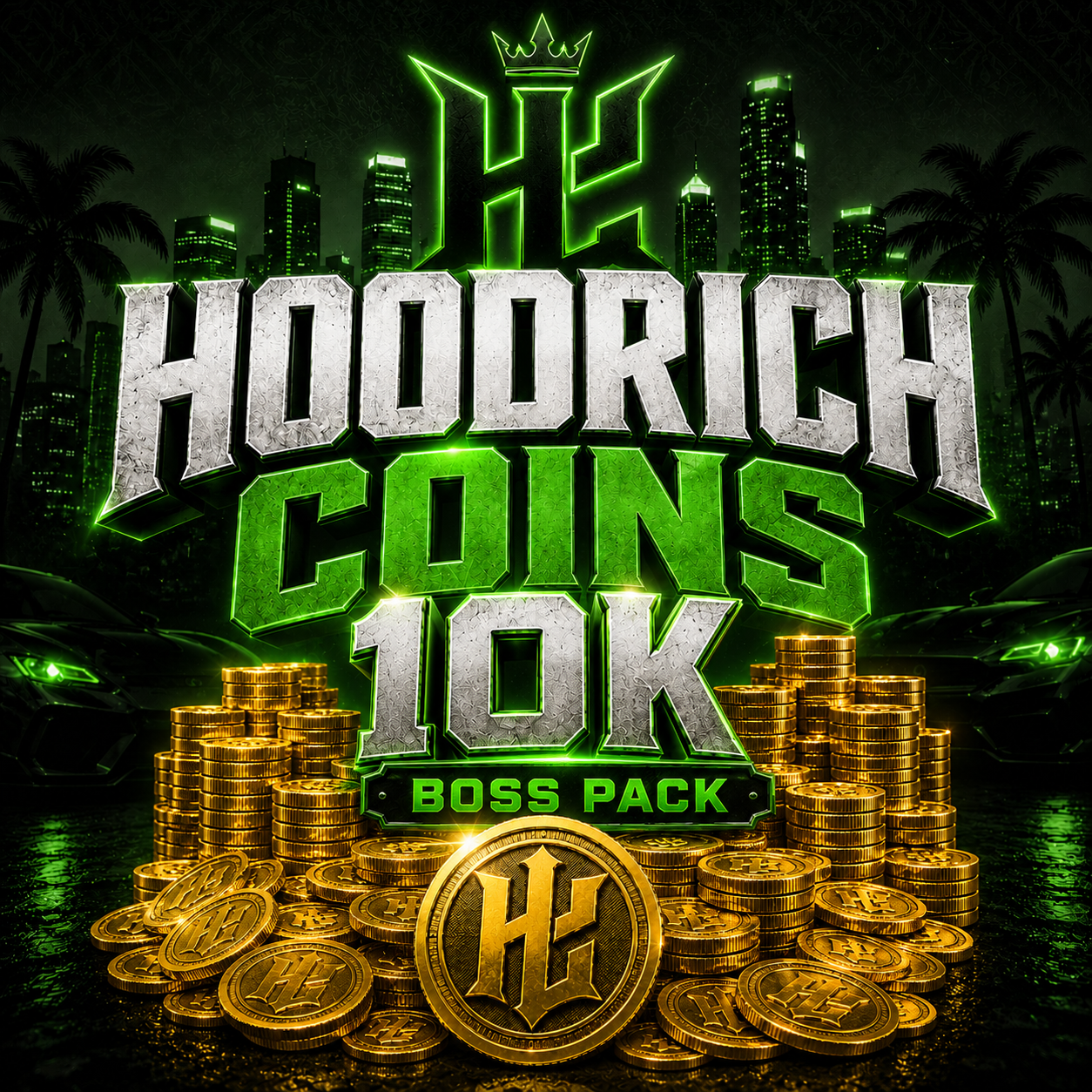 Hoodrich Coins  10K — Boss Pack