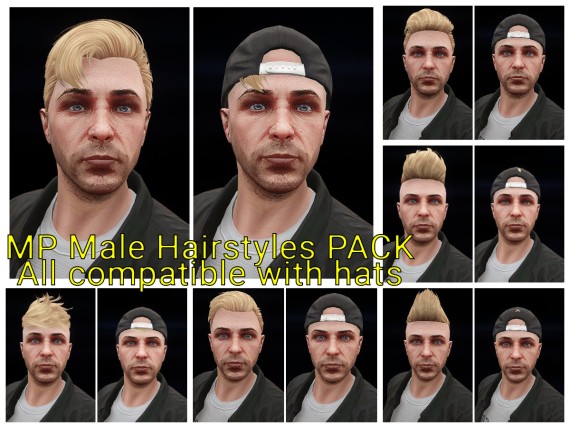 6 hairstyles - Pack MP Male (27-32)