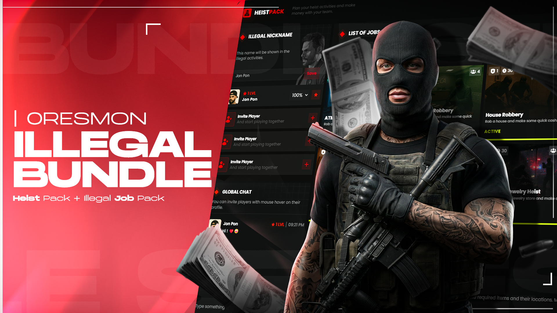 Illegal Bundle (Heist Pack + Illegal Job Pack) Open Source | 0r