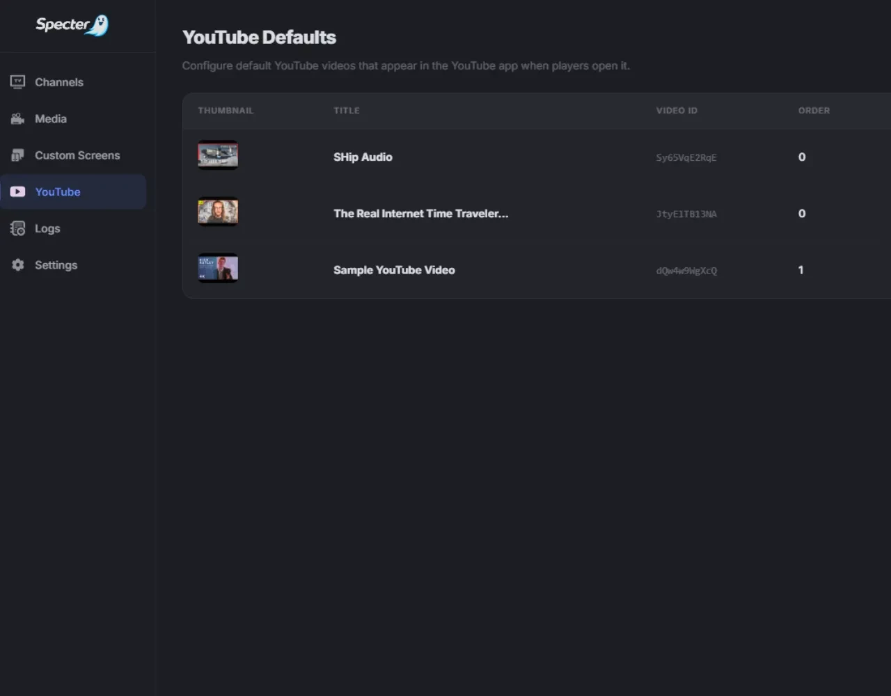 Specter - TV & Broadcast Network Simulator