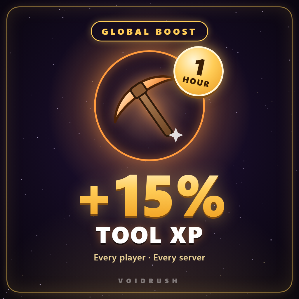 Global Tool 15% XP Boost (1 Hour)