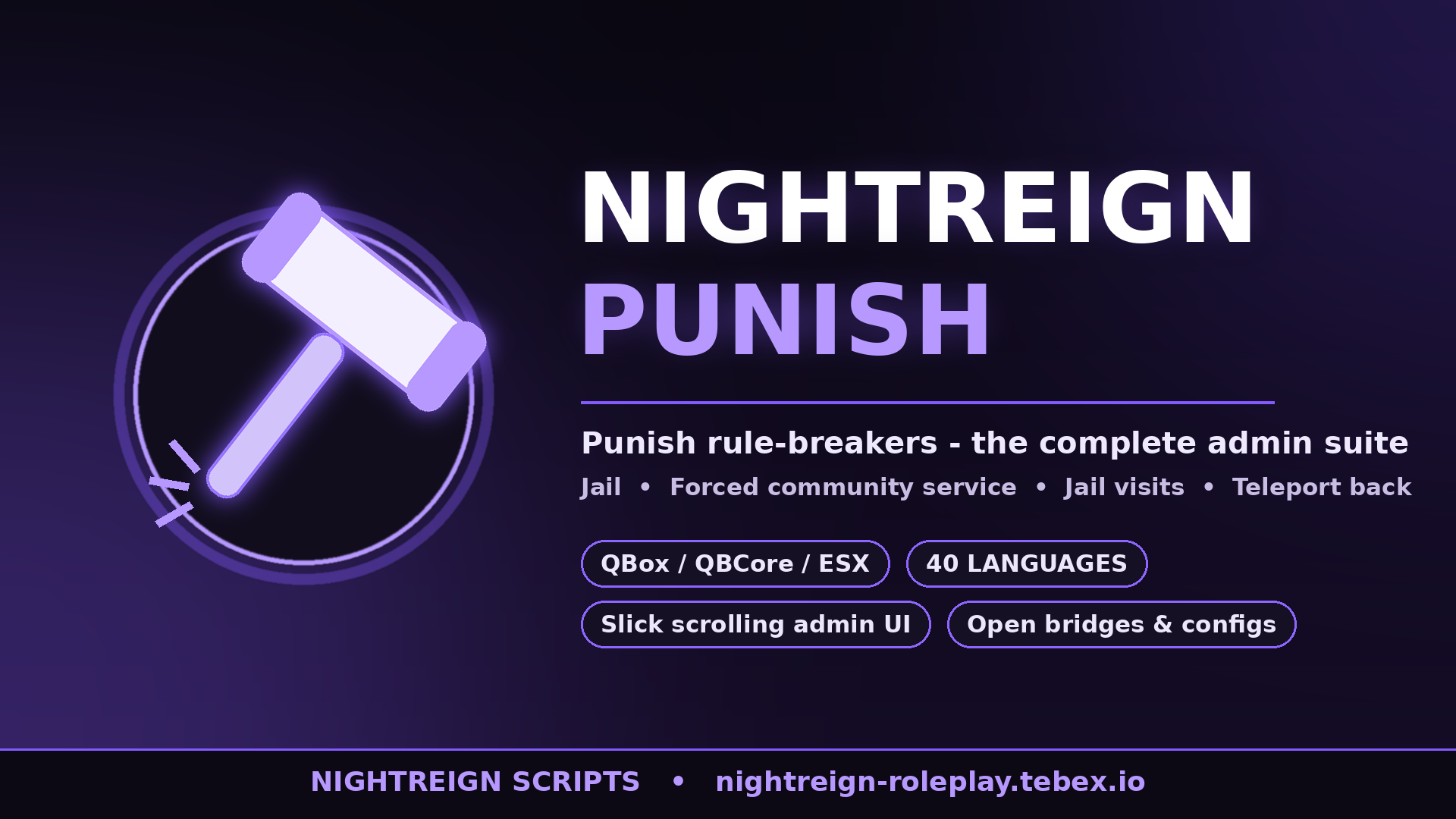 Nightreign Punish | Advanced Admin Punishment [QB/QBox/ESX]