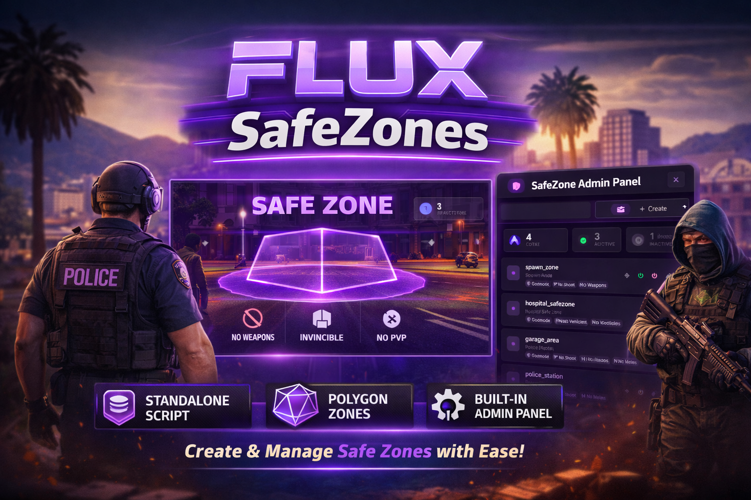 Flux SafeZone | Standalone Safe Zone System