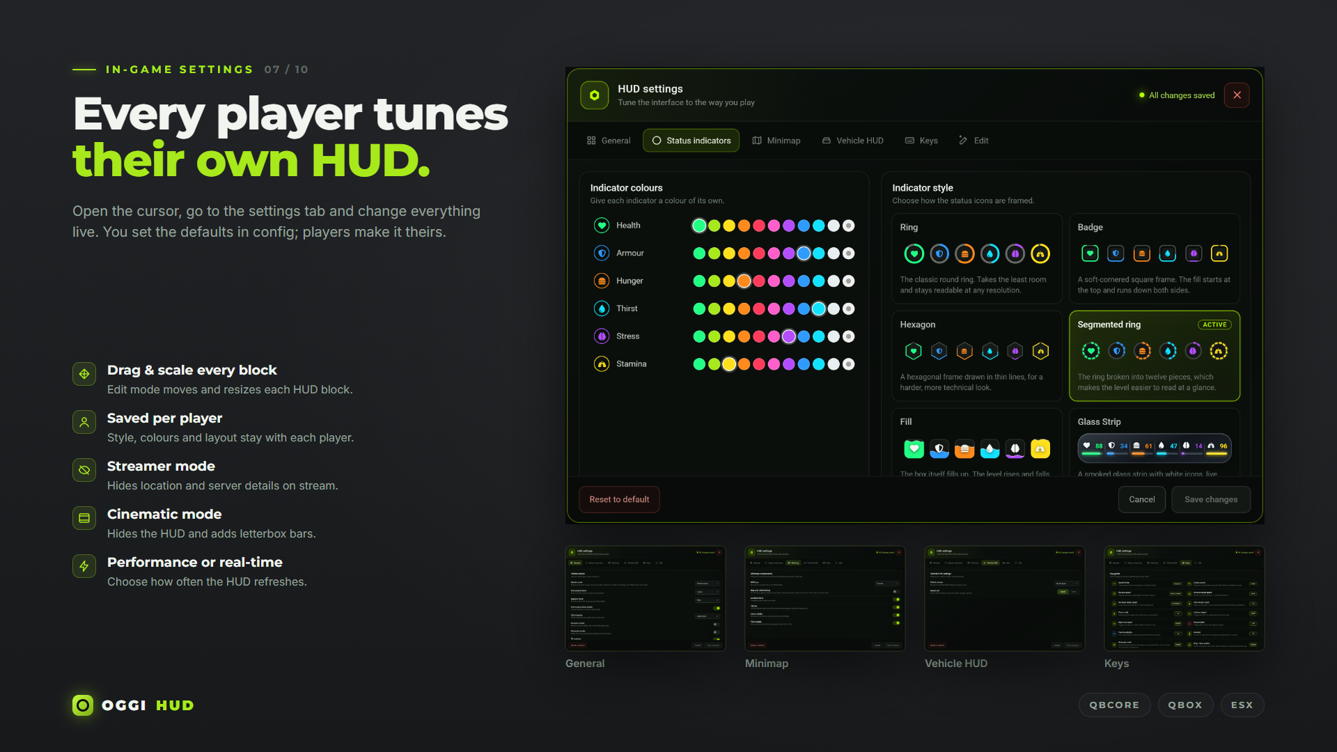 Oggi HUD | Customizable FiveM HUD for QBCore, Qbox & ESX