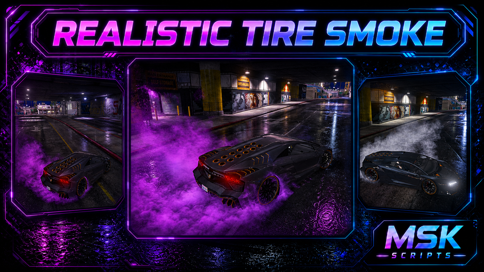 Realistic Tire Smoke [ESX, QB, QBOX, STANDALONE]