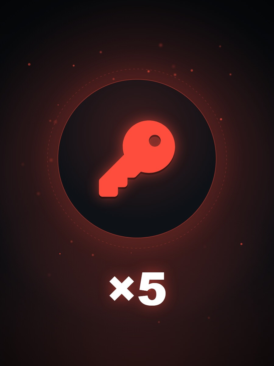 5x FEAR Key