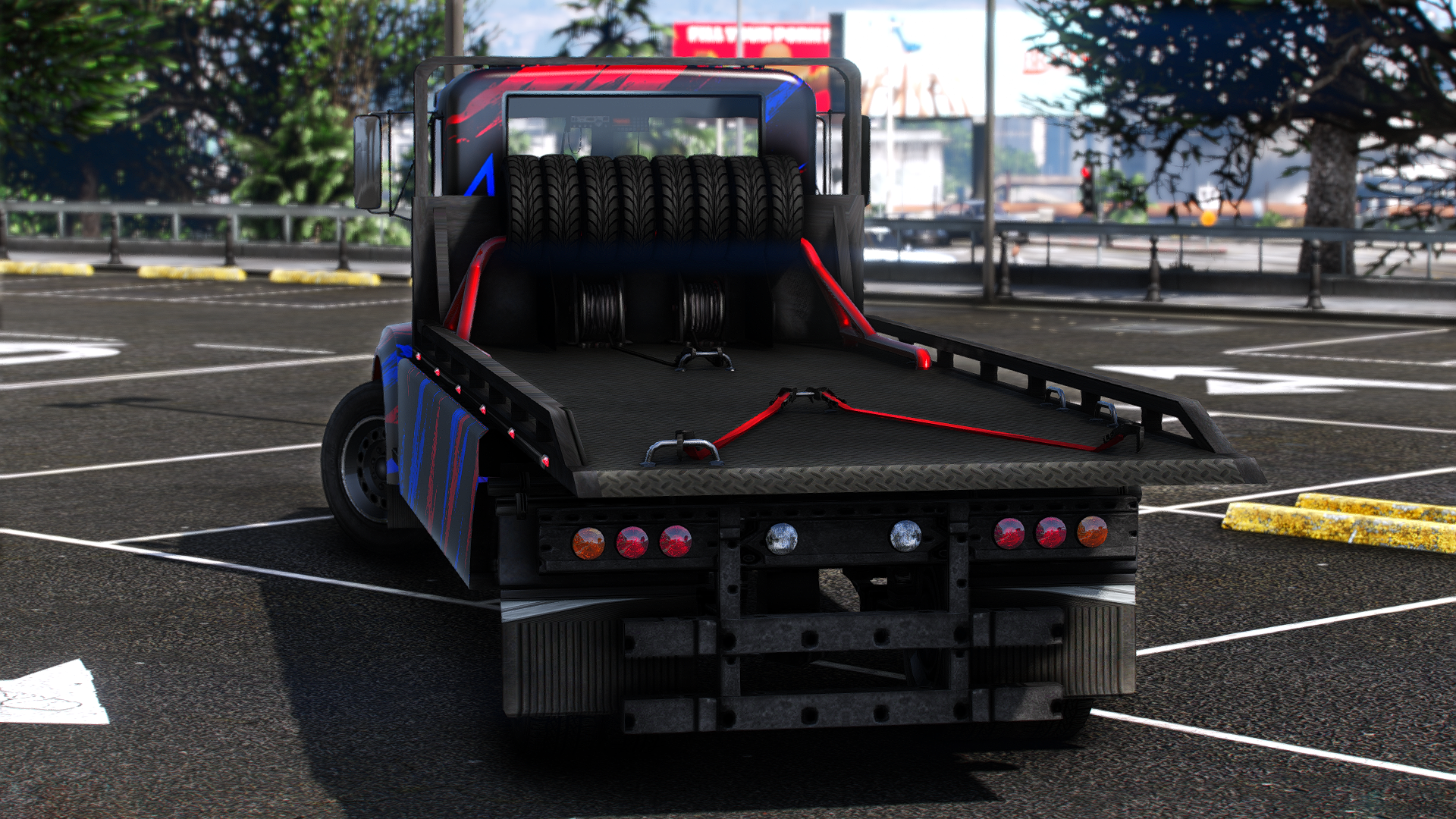 Flatbed SM Motosport support truck
