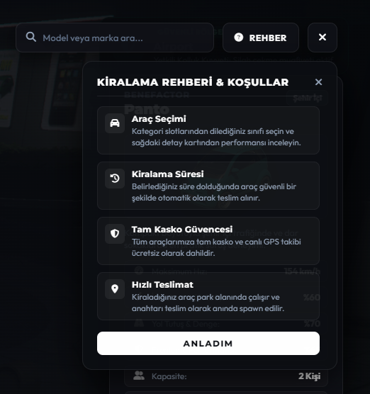 Eternal Rent A Car | System