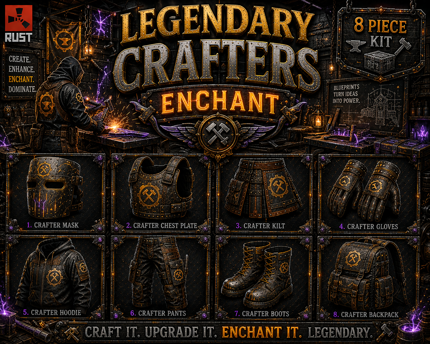 CRAFTERS  - Legendary Enchanted Set