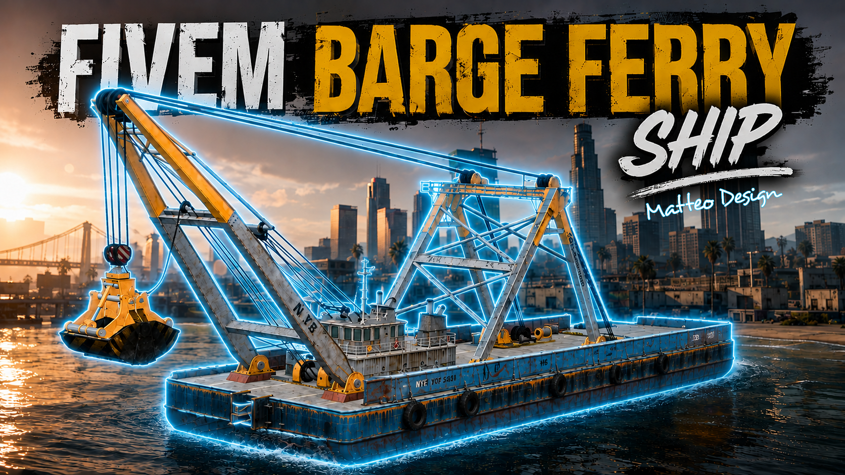 FIVEM | BARGE FERRY SHIP | GTA V | MATTEO DESIGN