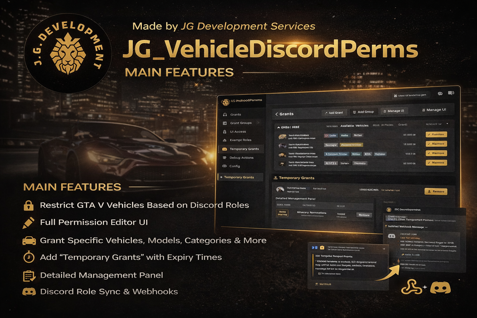 JG Vehicle Discord Permissions