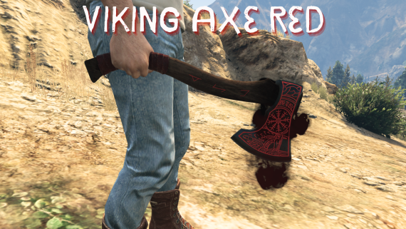 Viking Axe Red (Machado Viking Vermelho)