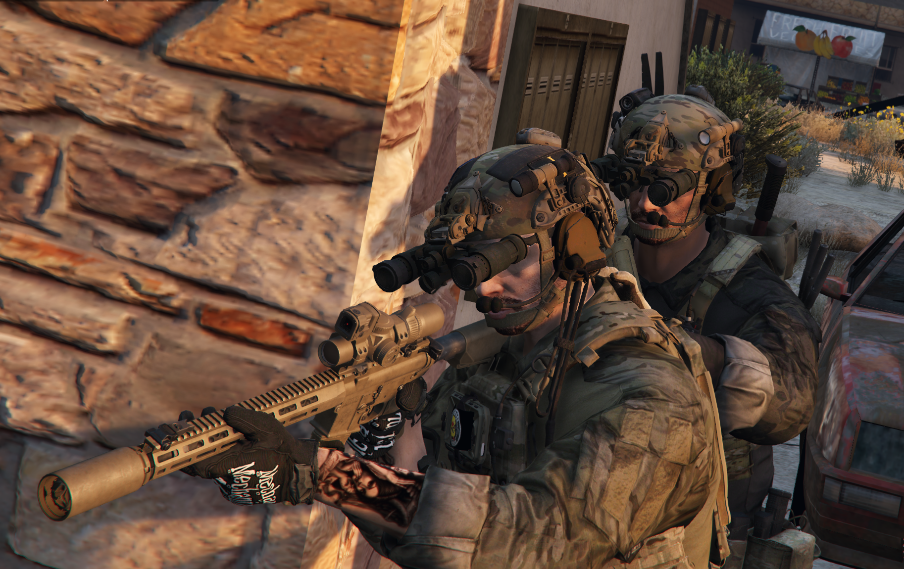 US Helmet Pack + NVGs Pack 1