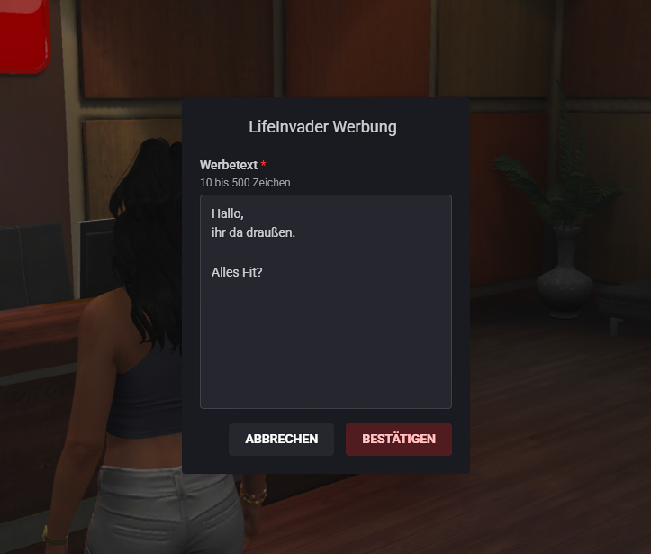 LifeInvader Werbung