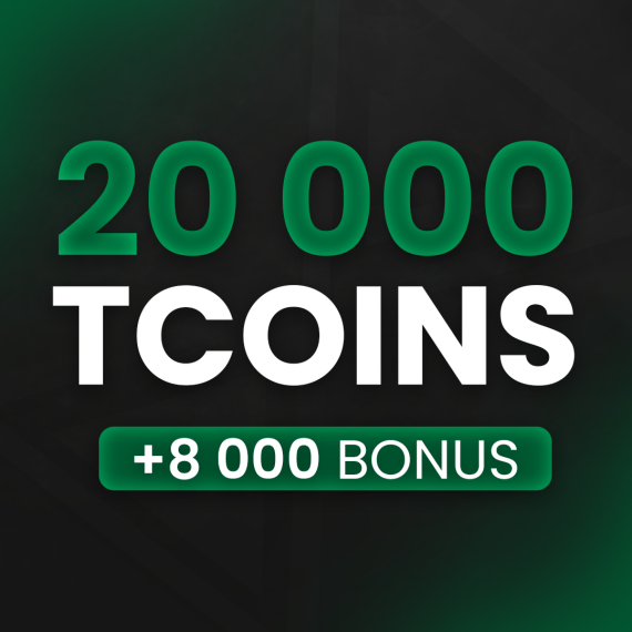 20.000 TCoins (+8000 Bonus)