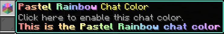 Pastel Rainbow Chat Color