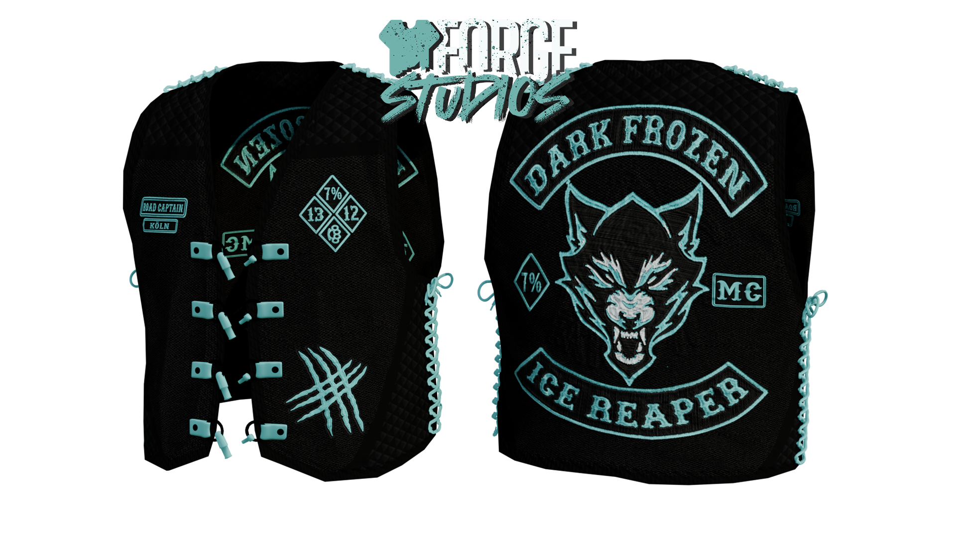 Dark Frozen MC FiveM Biker Club Clothing Pack — outfit preview 2