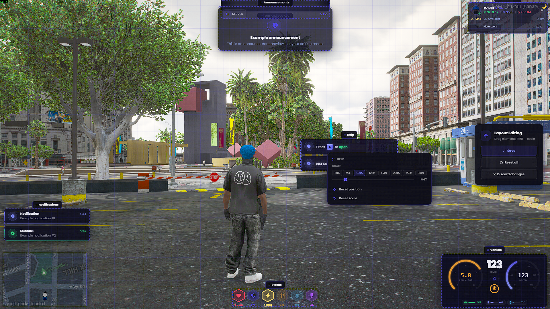 HUD Escrowed [ESX, QB, QBOX, STANDALONE]