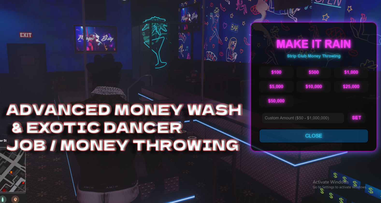 Make It Rain Money Wash [ESX/QB/QBOX]