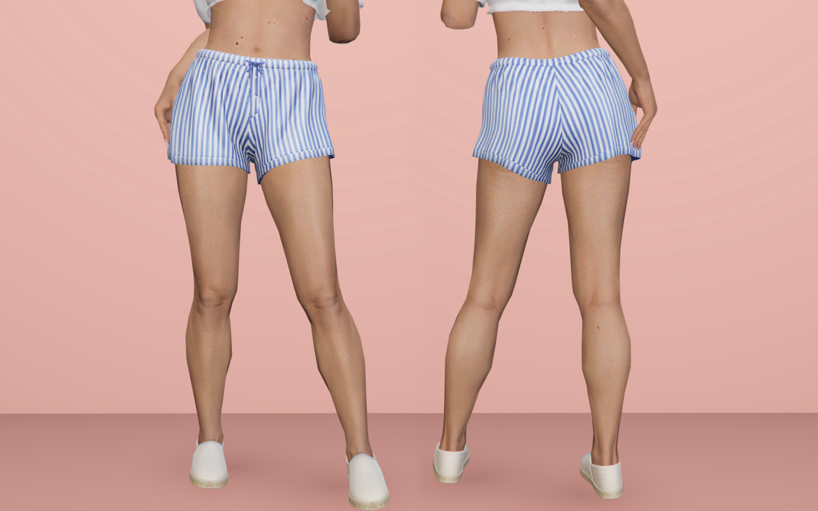#018 Striped Shorts