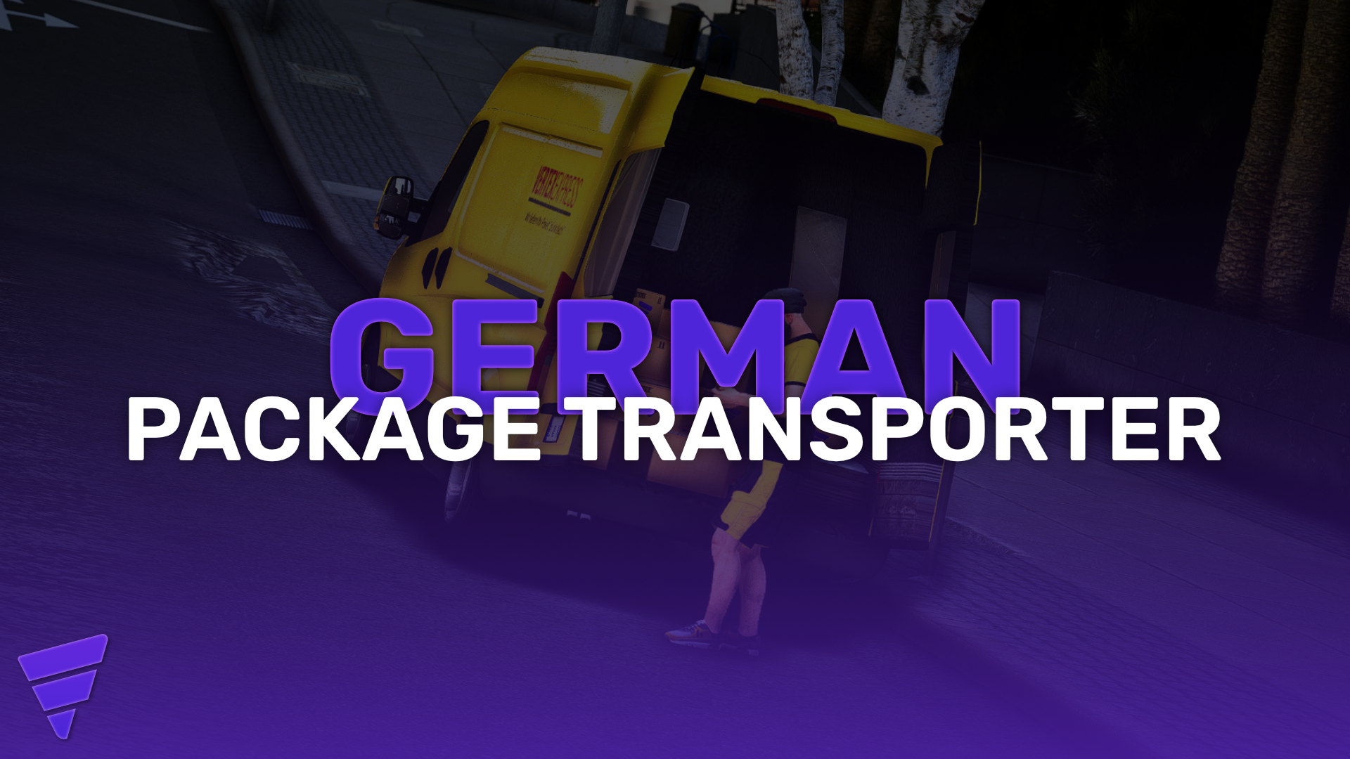 German Package Transporter – Lore-Friendly Delivery Van
