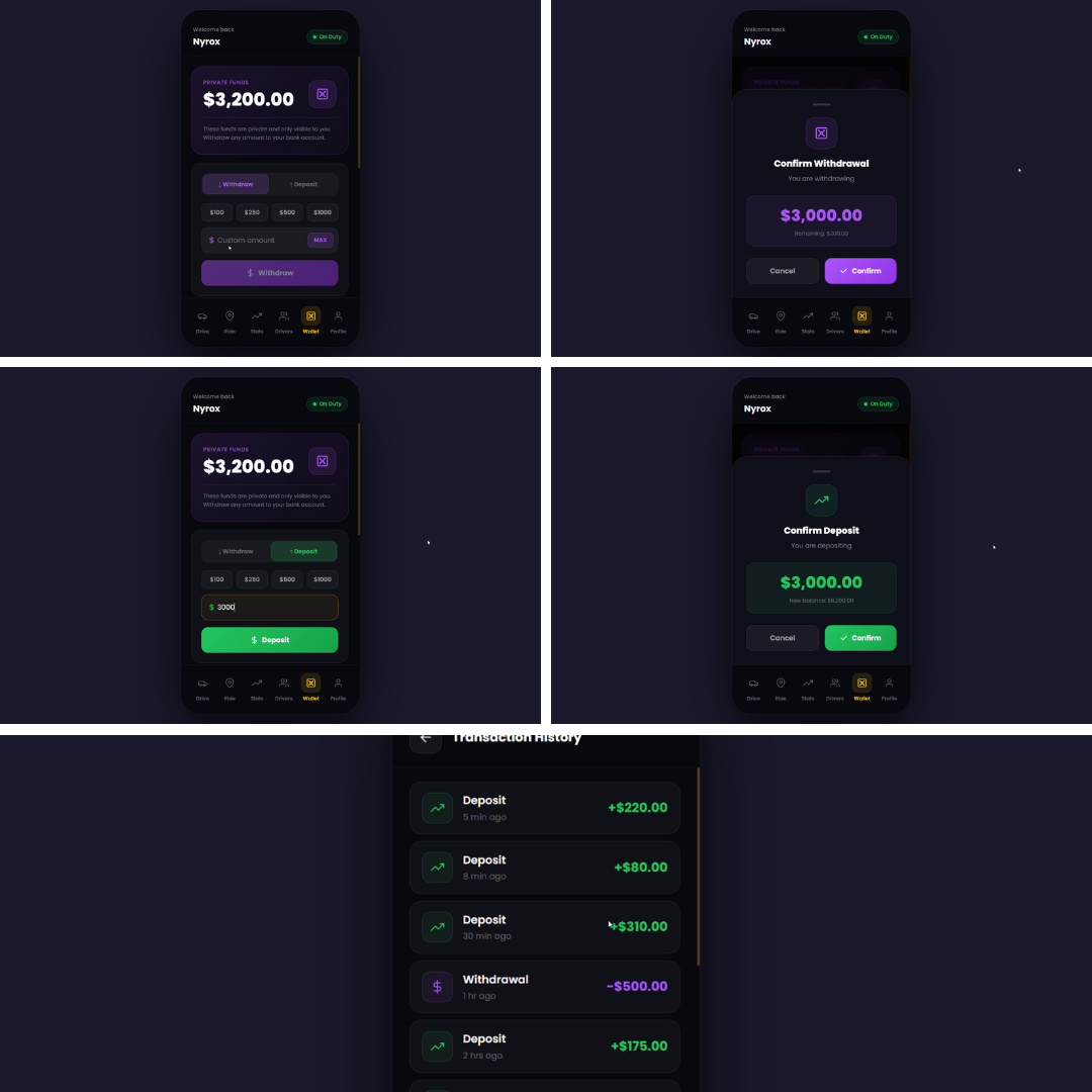 RD Taxi V2 - Advanced Taxi App UI