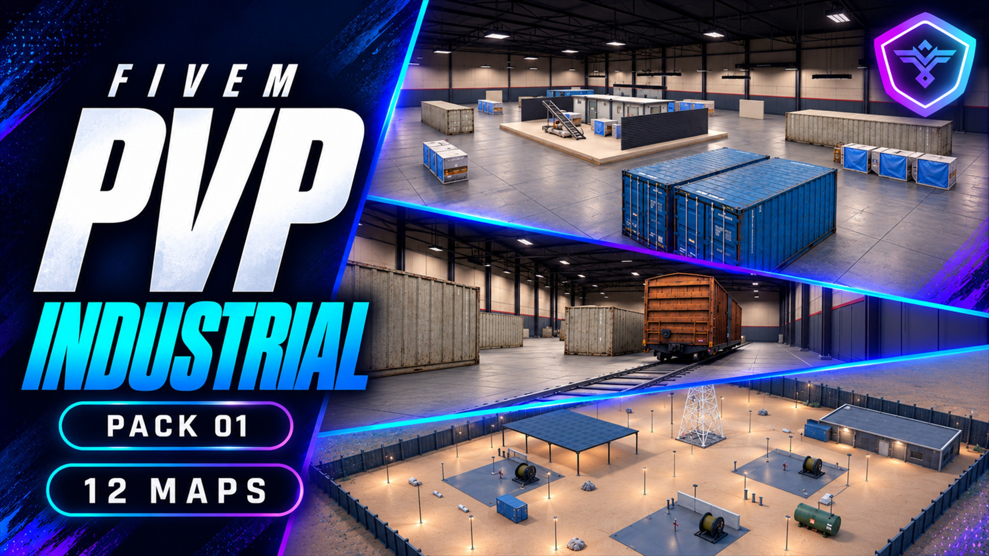FiveM PvP Maps | 12 Industrial Arenas — FiveHub Pack 01