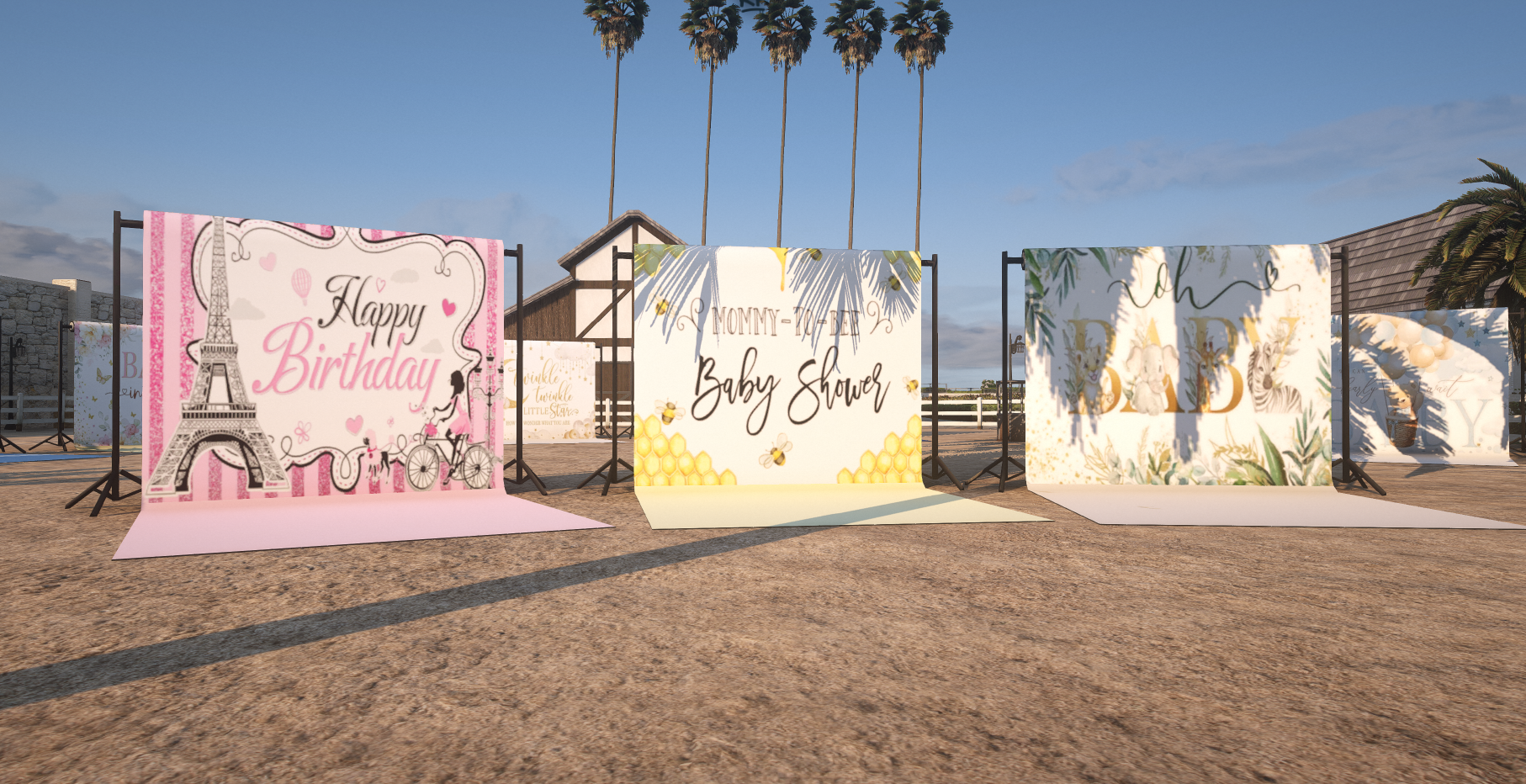 Birthday Backdrops V1
