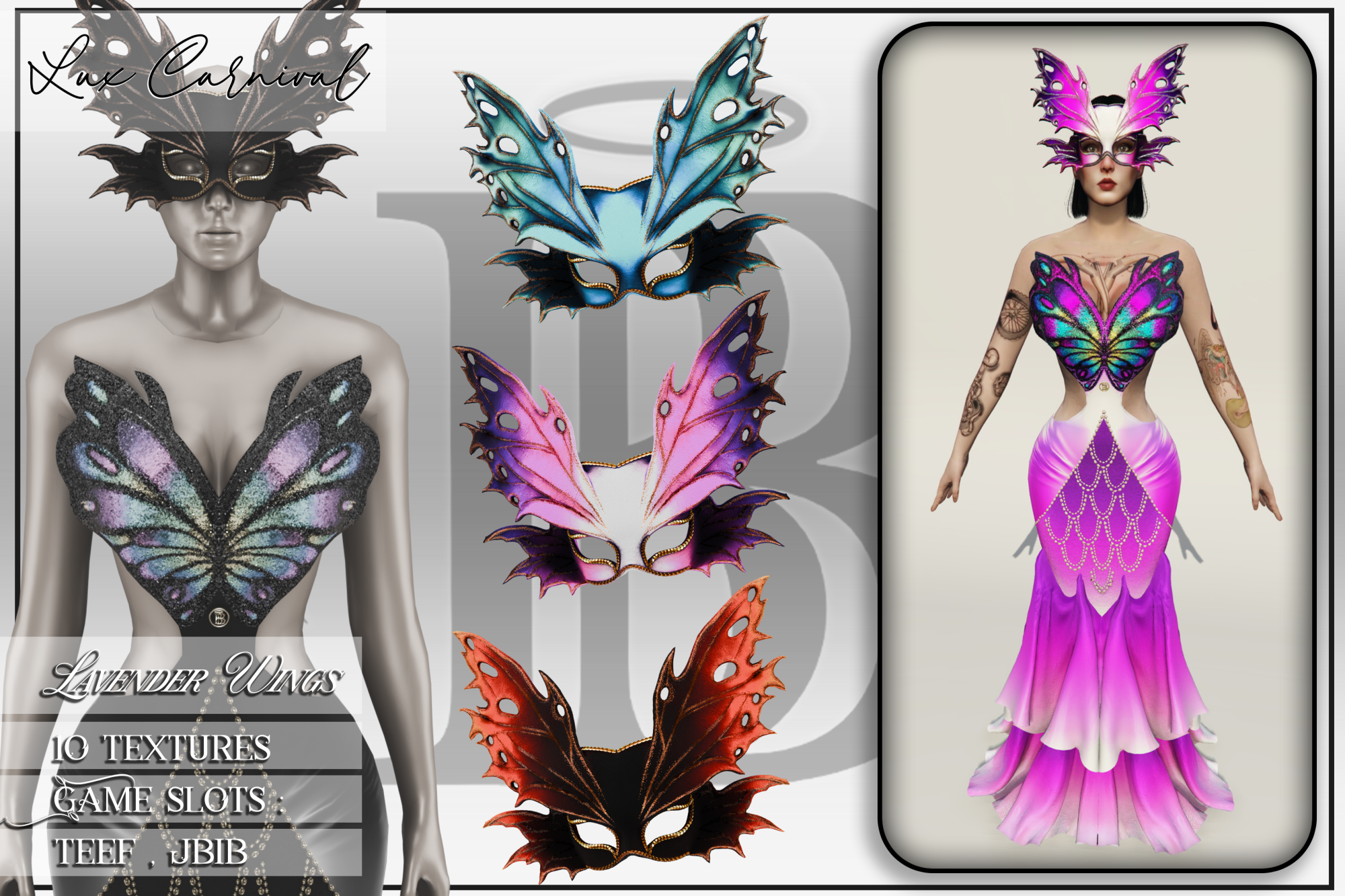 Lavender Wings Female Set