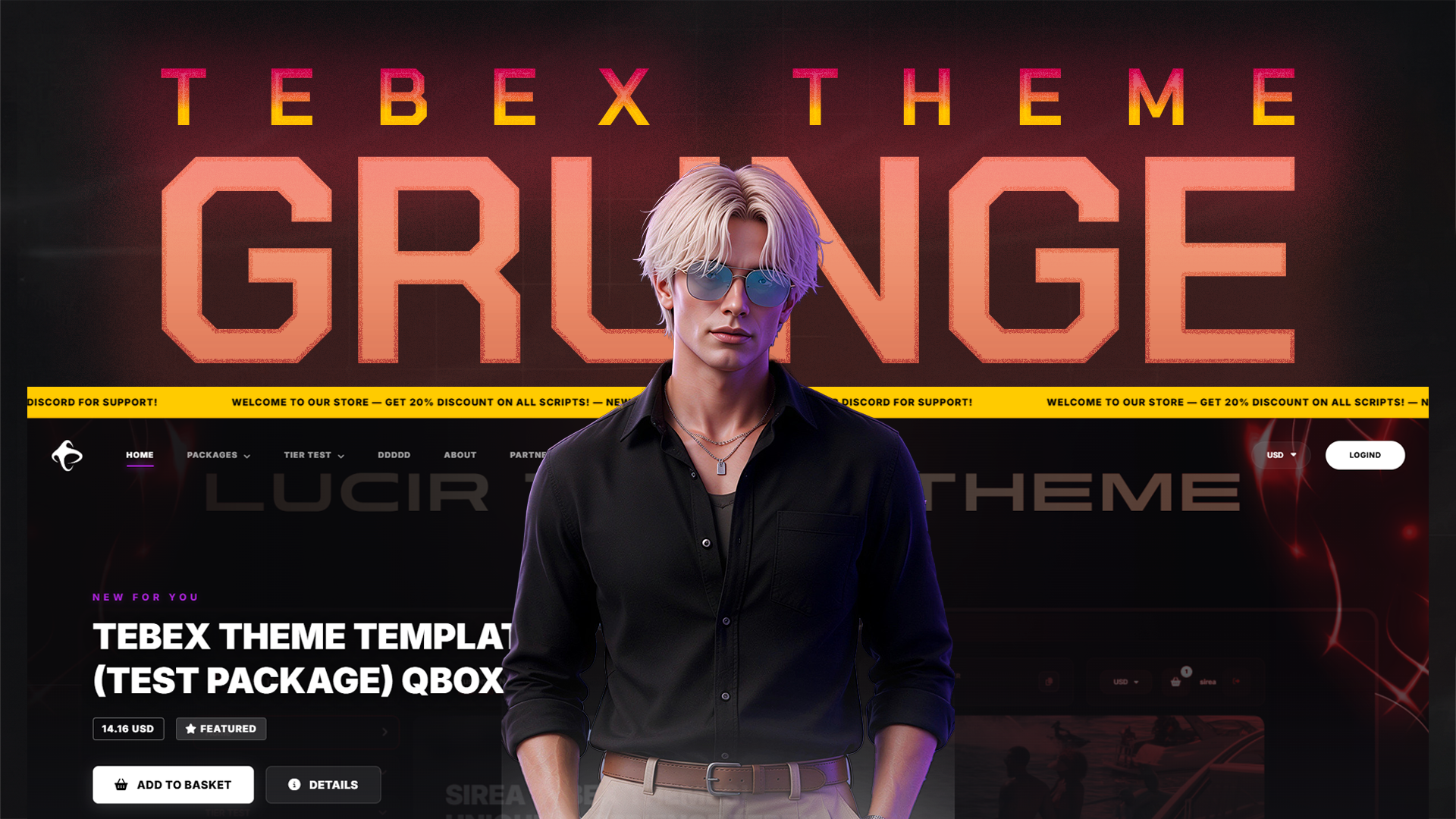 GRUNGE - Edgy & High-Converting Tebex Theme