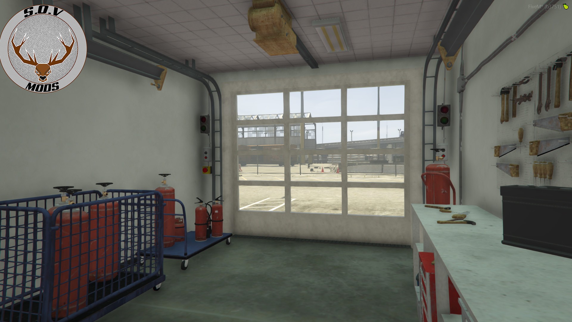 Logistics Truck Service Yard