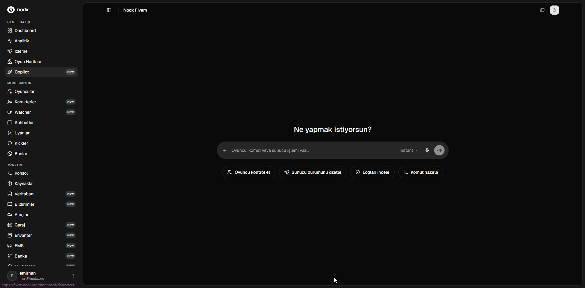 NODX FiveM Web Panel