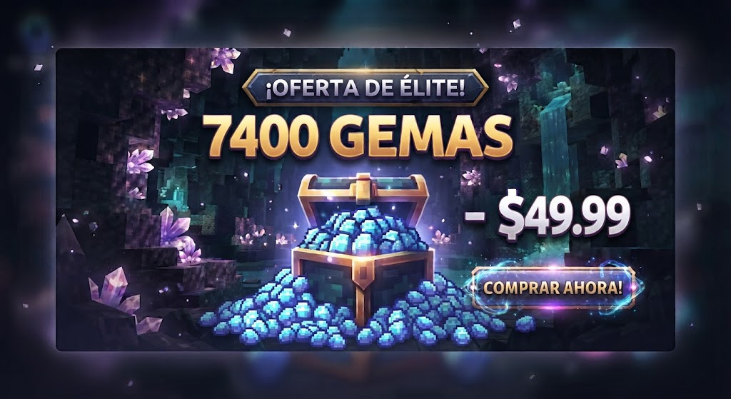 💎 PAQUETE DE ÉLITE: 7400 GEMAS 💎
