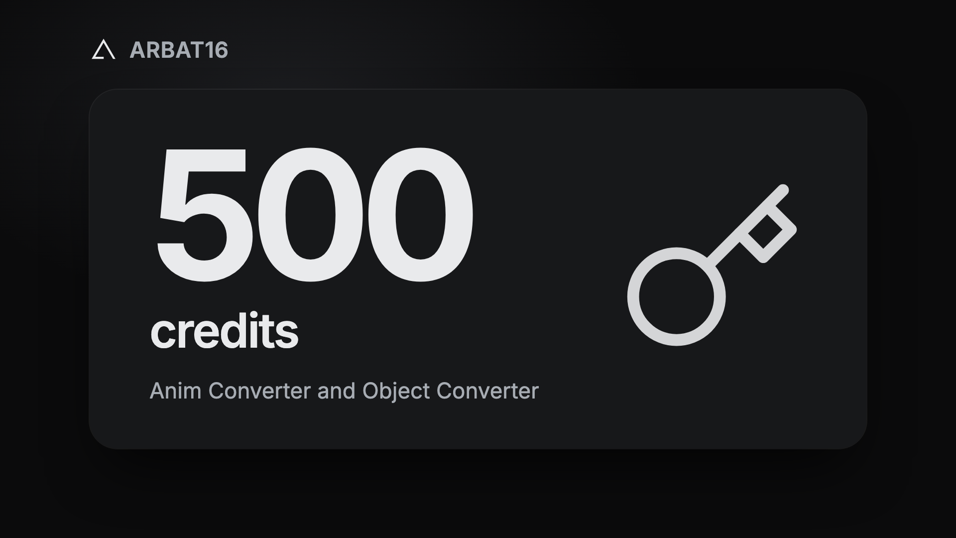 Converter Credits (500)